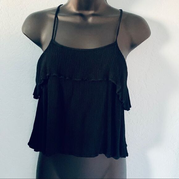 Full tilt black crop top Size Medium - Picture 2 of 8